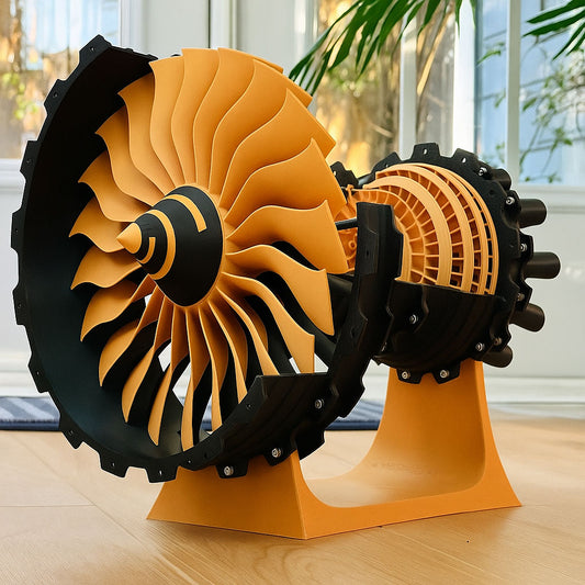 3D Printed Turbo Engine Display Model