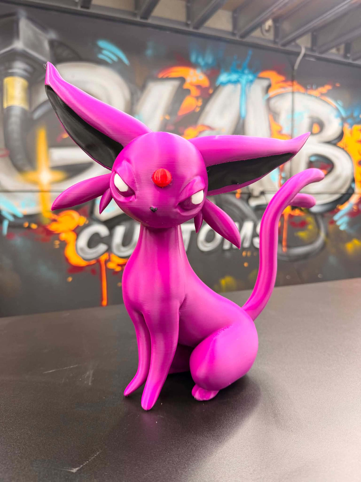 3D printed Espeon display model