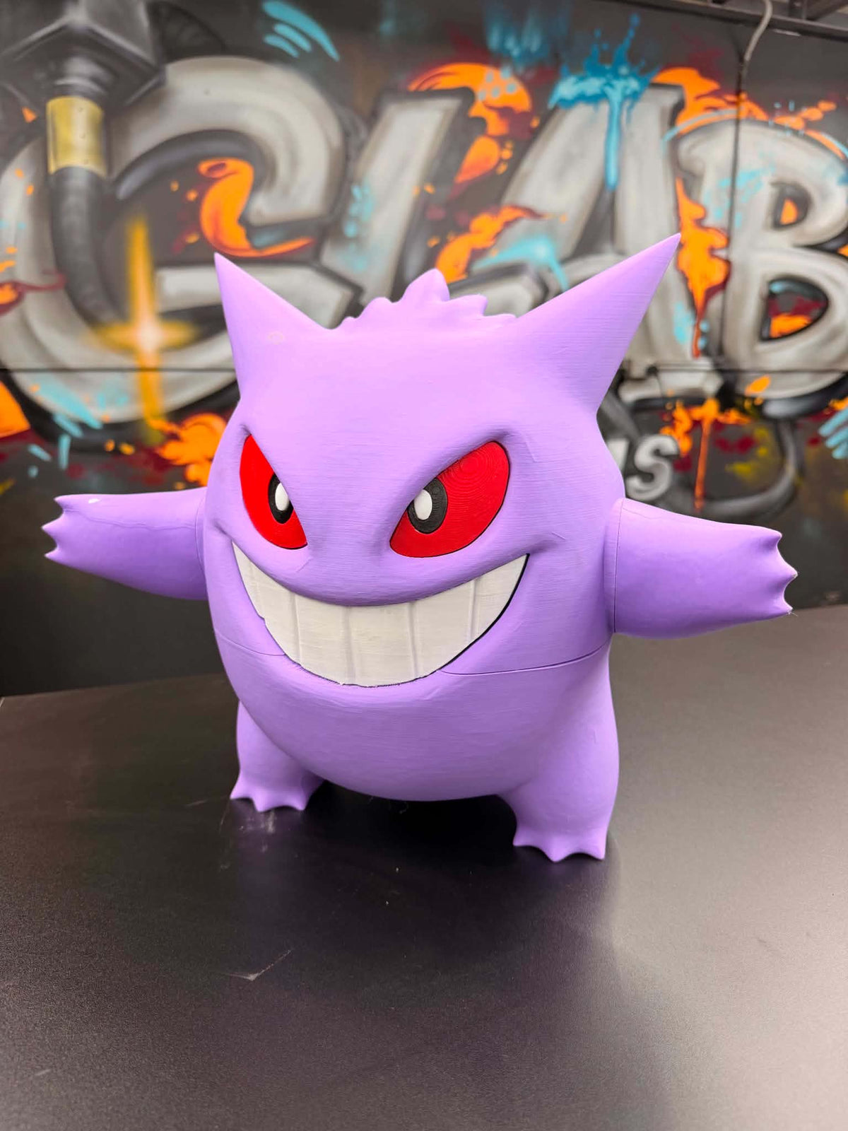 3D printed Gengar display model