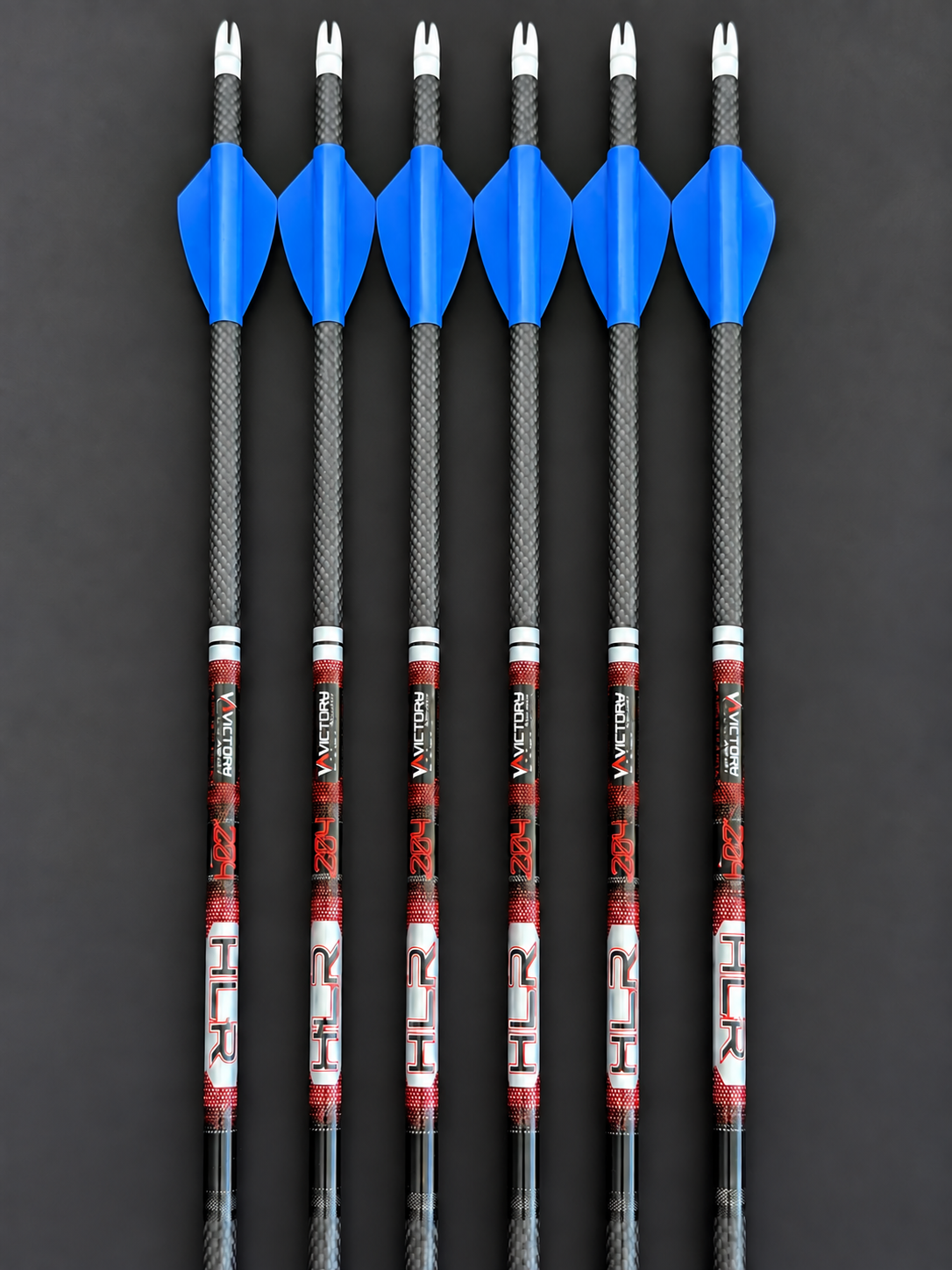 Grizzly Outdoors 204 3 fletch vane colour: translucent blue