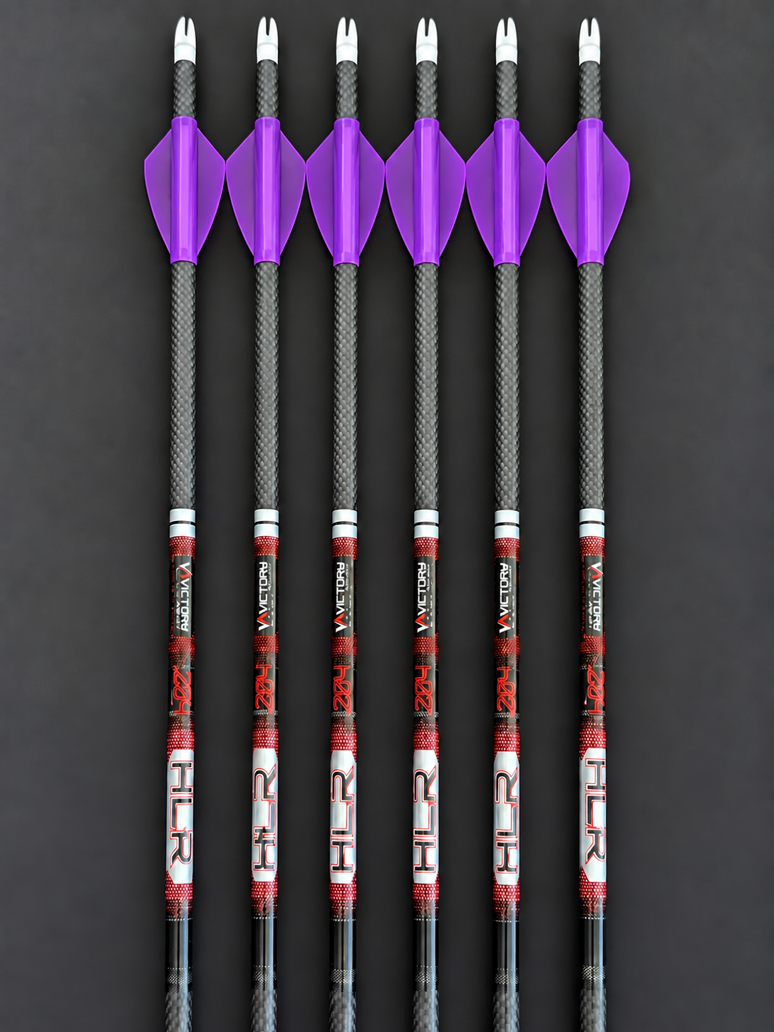 Grizzly Outdoors 204 3 fletch vane colour: translucent purple