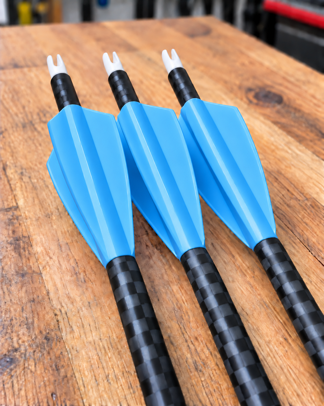 Grizzly Outdoors 23-series 4 fletch vane colour: sky blue