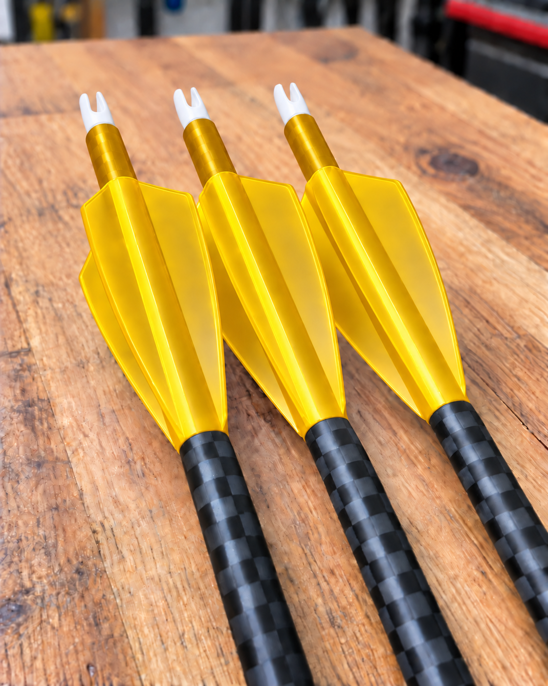 Grizzly Outdoors 23-series 4 fletch vane colour: translucent yellow