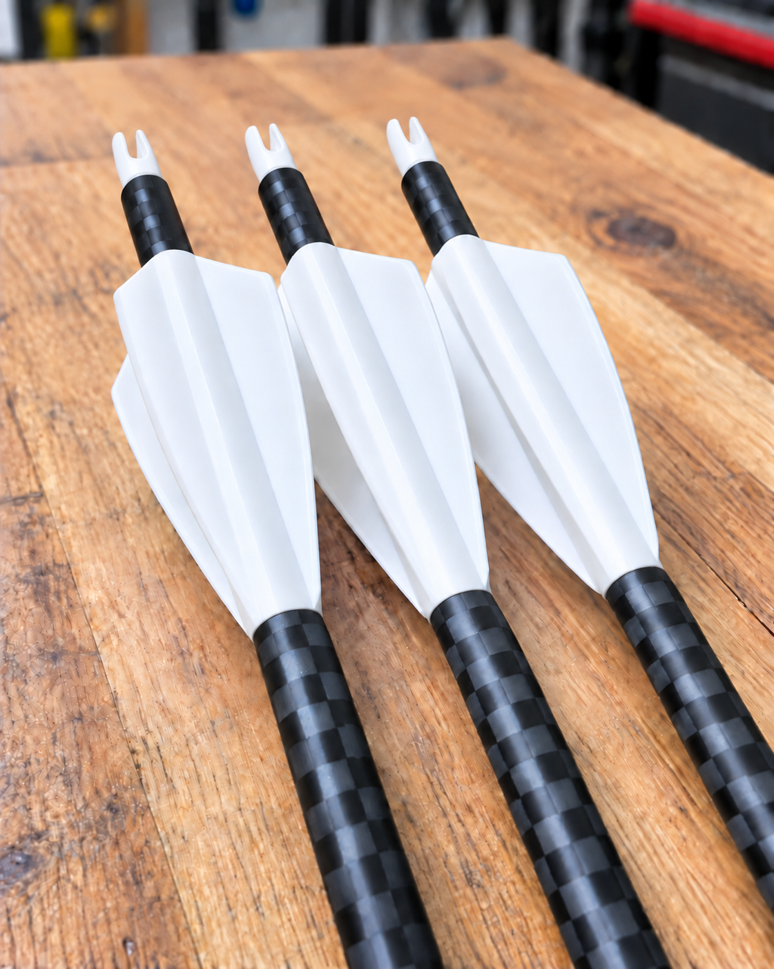 Grizzly Outdoors 23-series 4 fletch vane colour: white