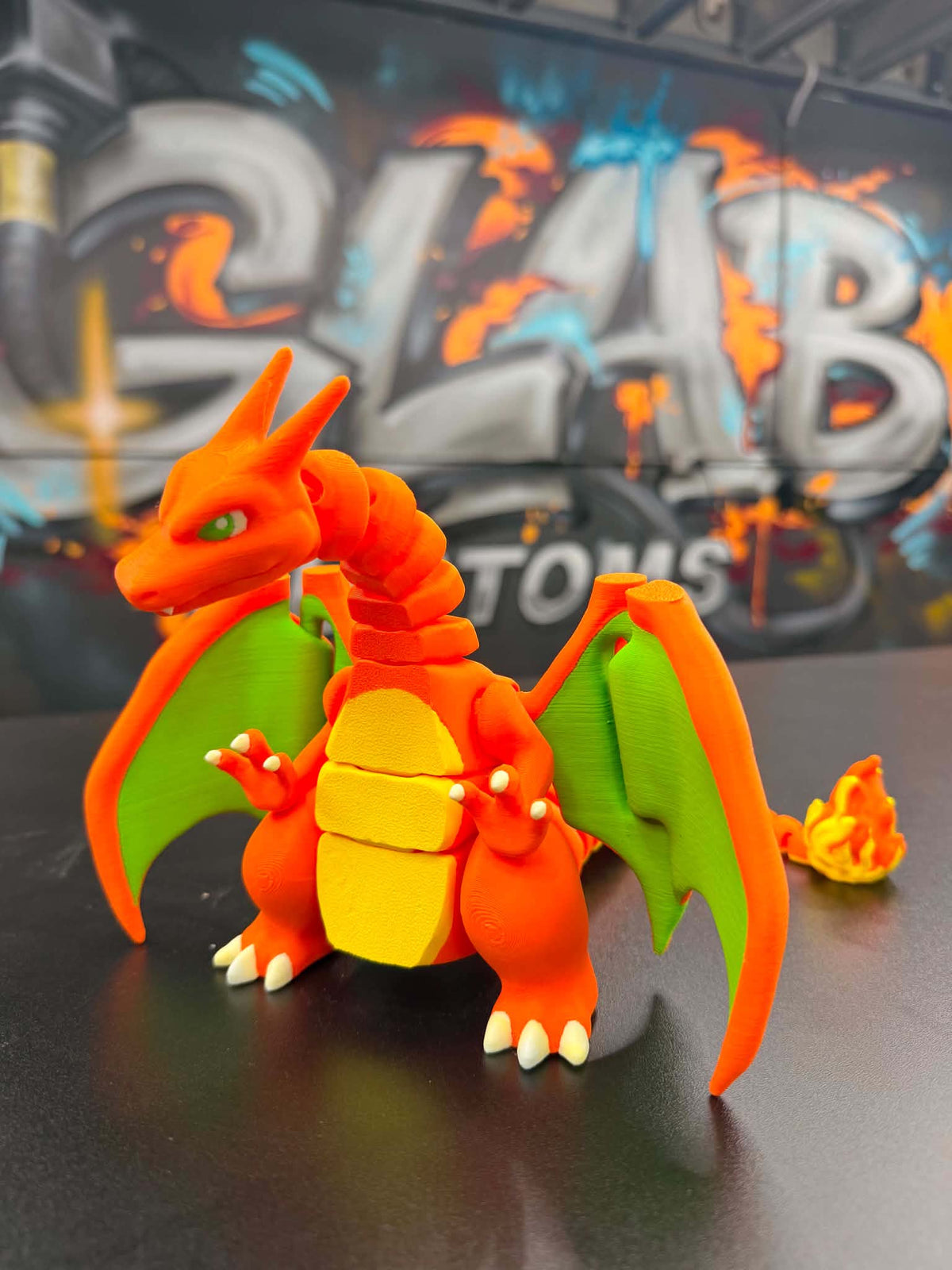 3D printed Mega Charizard display model