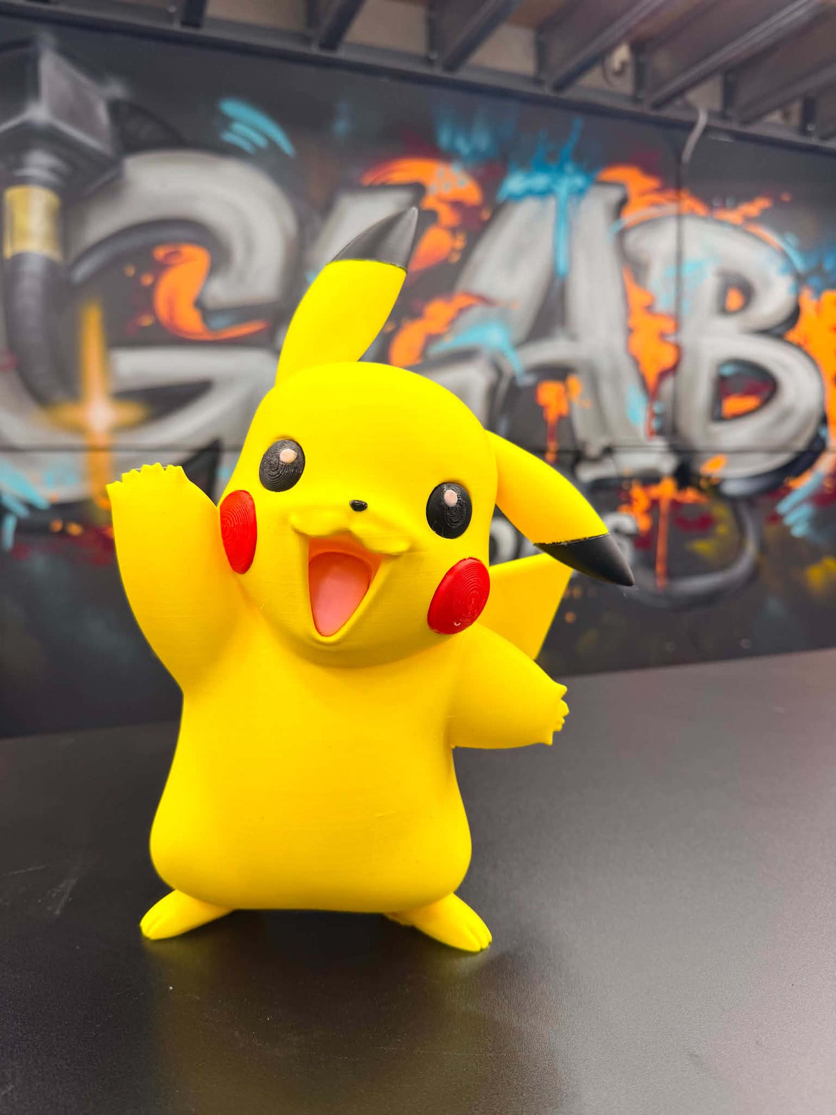 3D printed Pikachu display model